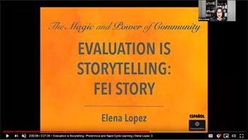 Evaluation is Storytelling - PhotoVoice and Rapid Cycle Learning | Elena Lopez