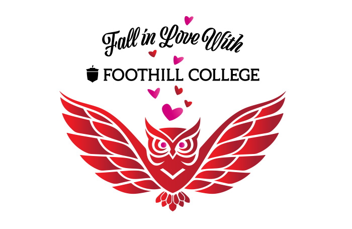 Fall in Love with Foothill Owl with Hearts