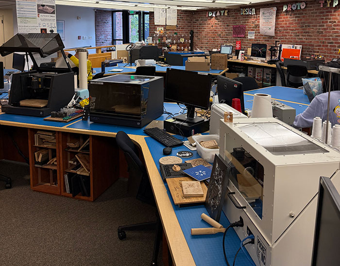 room with equipment