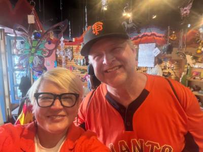 kristina whalen with a retiree