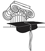 column and mortarboard