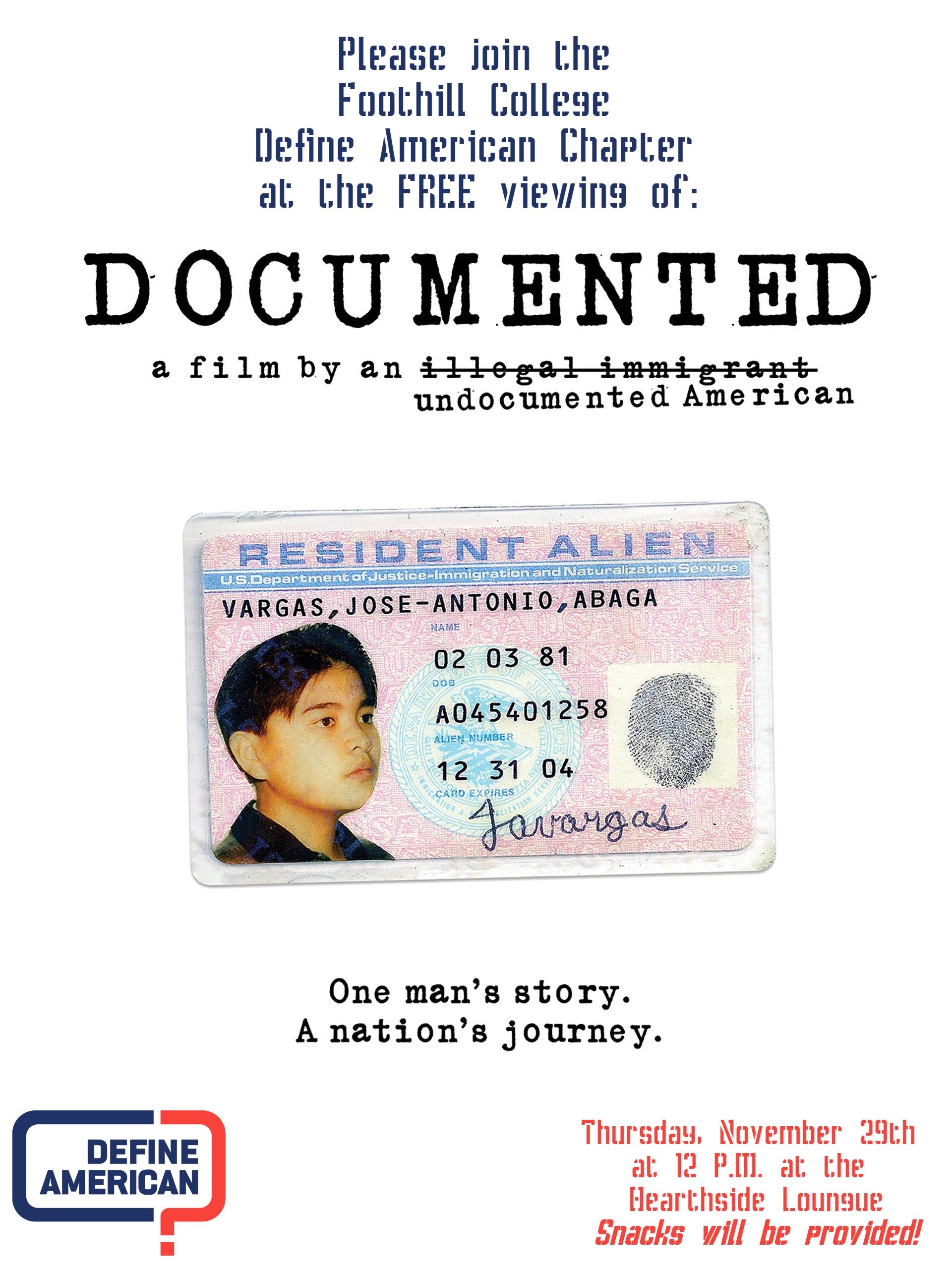 "Documented" Screening Flyer
