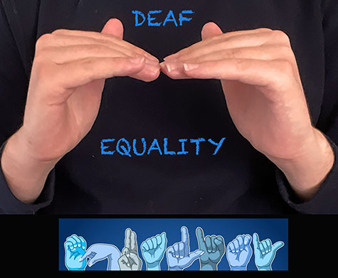 Deaf Equality with hand signs