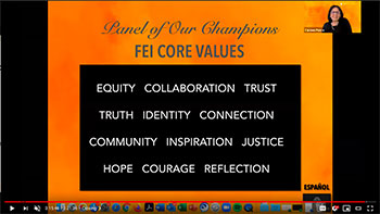 Panel of Our Champions: FEI Core Values