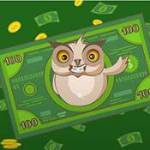 owl on dollar