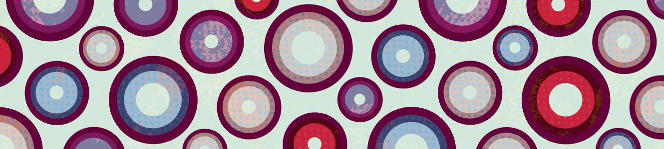 abstract illustration wiith colorful concentric circles
