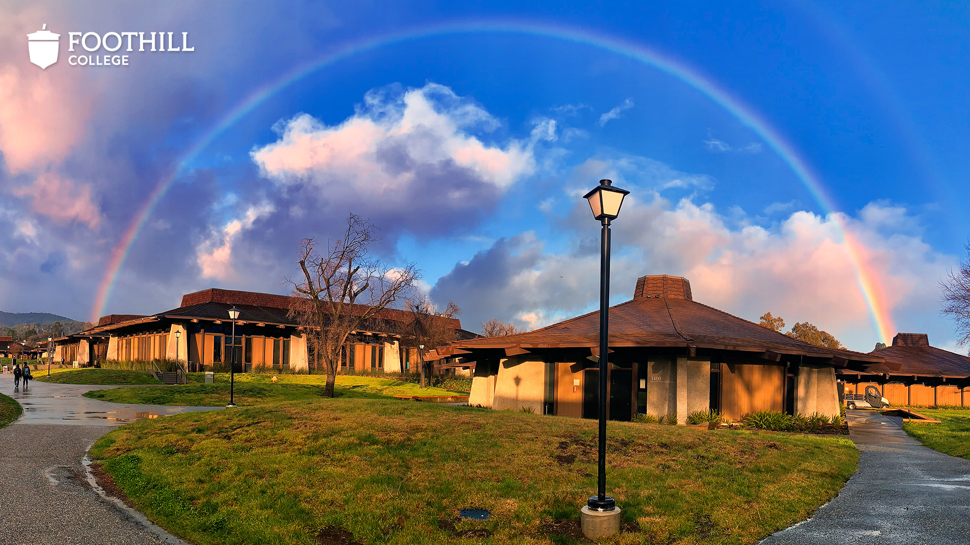 Rainbow over Foothill campus