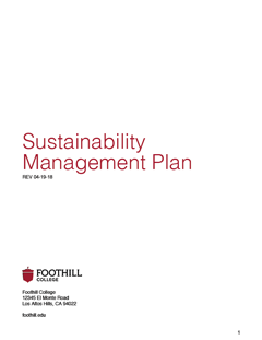 Sustainability Management Plan December 2015 Cover