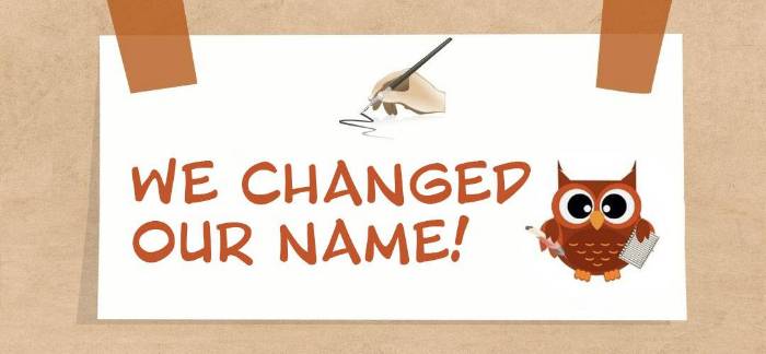 We Change Our Name! Owlstein
